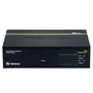 سوییچ 16 پورت 10/100 دسکتاپی ترندنت مدل TE100-S16Eg