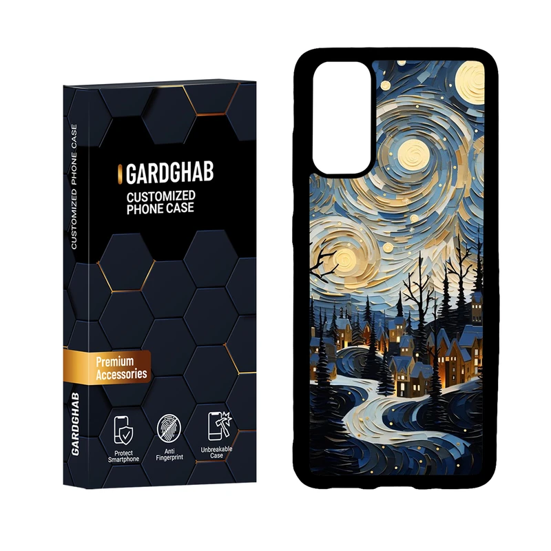 کاور گارد قاب مدل دور ژله ای هنری مناسب برای گوشی موبایل سامسونگ Galaxy S20