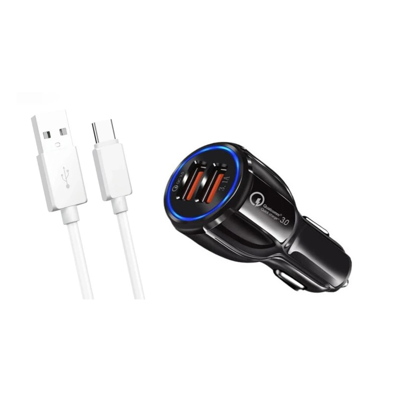 شارژر فندکی 30 وات اسمارت وی مدل VS_16به همراه کابل تبدیل USB-C