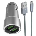 شارژر فندکی الدینیو مدل C401 همراه با کابل microUSB