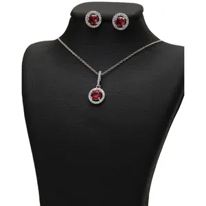 نیم ست نقره شهر جواهر مدل SJS-SE016