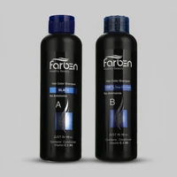 شامپو رنگ مو فاربن شماره 1.0 حجم 150 میلی لیتر رنگ مشکی مجموعه 2 عددی