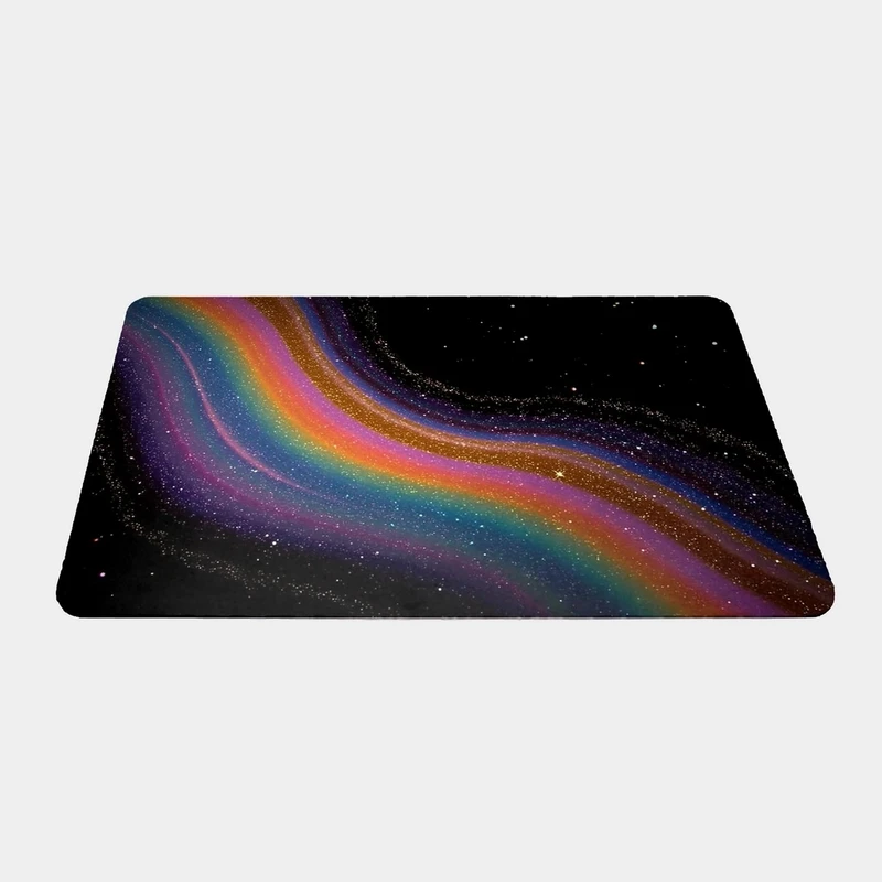 ماوس پد طرح کهکشان رنگین‌کمان سایز 24x37 سانتی متر