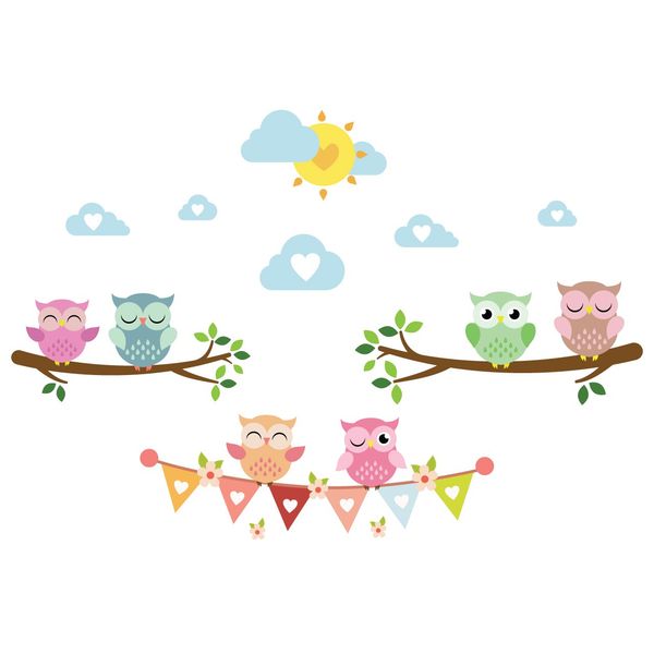 استیکر سالسو طرح Lovely Owl استیکر سالسو طرح Lovely Owl