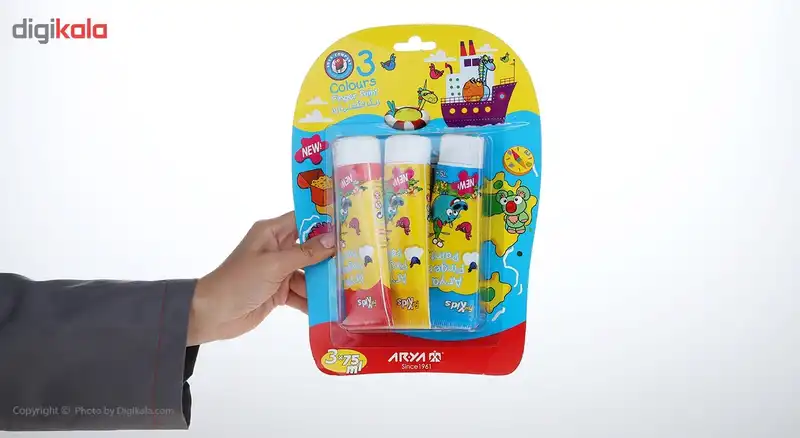 رنگ انگشتی 3 رنگ آریا مدل 7016