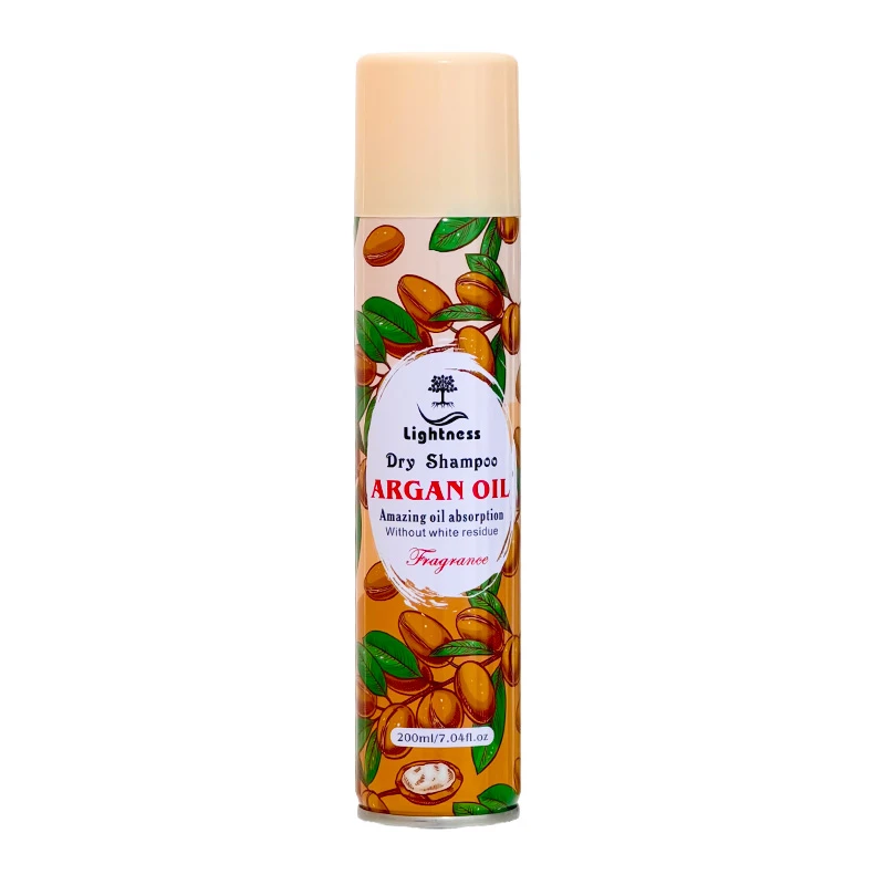 شامپو خشک لایتنس مدل Argan Oil مناسب برای موهای چرب حجم 200 میلی لیتر