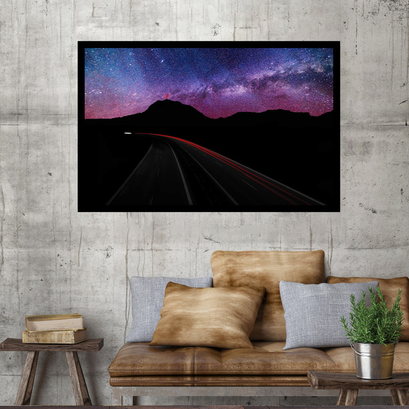 تابلو نوری بکلیت طرح آسمان پرستاره مدل B-MO1480