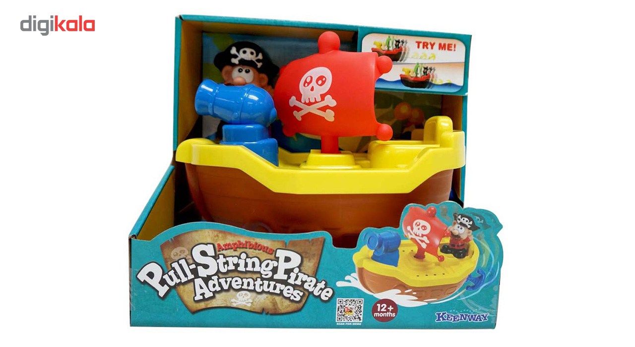 قایق اسباب بازی کین وی مدل Pull String Pirate 12275 -  - 3