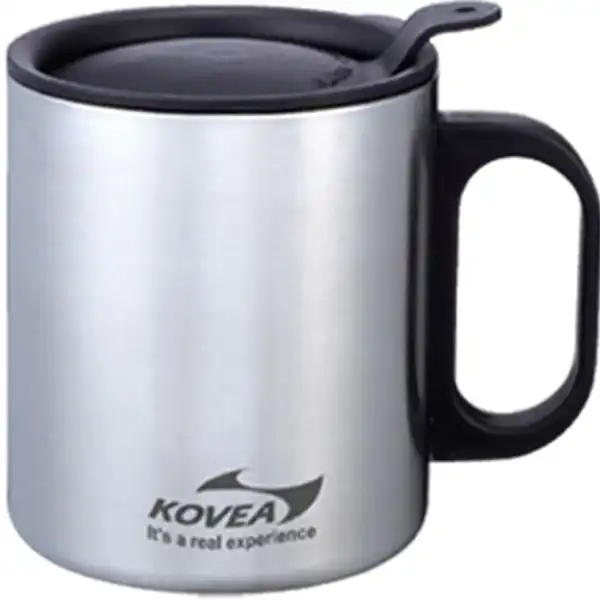 ماگ کوهنوردی کووآ مدل Stainless Cap Double ظرفیت 220 میلی‌لیتر