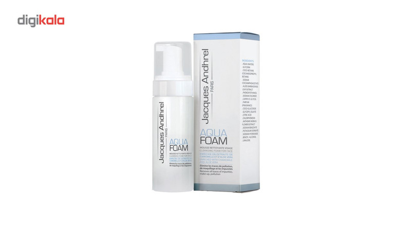 فوم شستشوی صورت ژاک آندرل پاریس مدل AQUA FOAM حجم 150 میلی لیتر