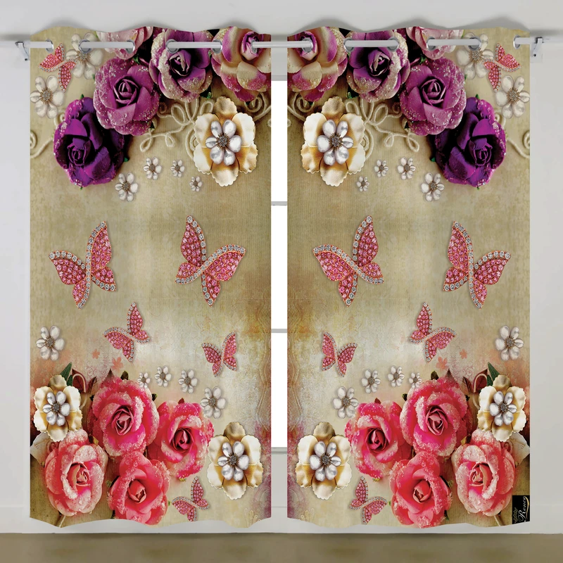 پرده رنس مدل C36-50818 سایز 270x140 سانتی متر