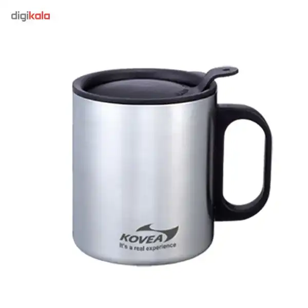 ماگ کوهنوردی کووآ مدل Stainless Cap Double ظرفیت 220 میلی‌لیتر
