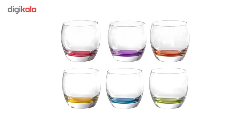 لیوان پاشاباغچه مدل Barrel کد 98537 بسته 6 عددی
