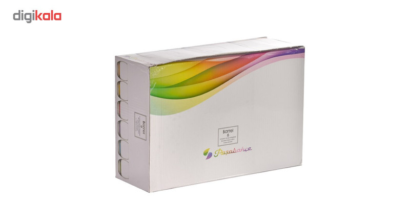 لیوان پاشاباغچه مدل Barrel کد 98537 بسته 6 عددی