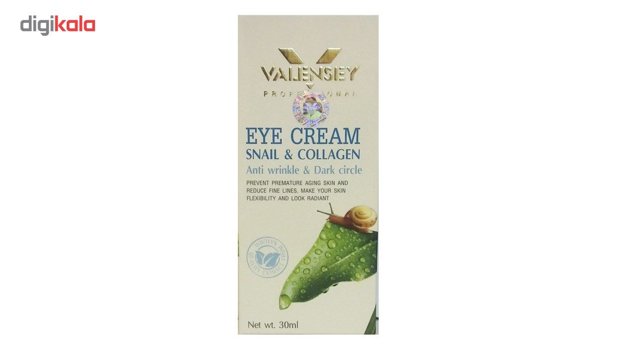 کرم دور چشم والنسی مدل Snail and Collagen حجم 30 میلی لیتر -  - 2