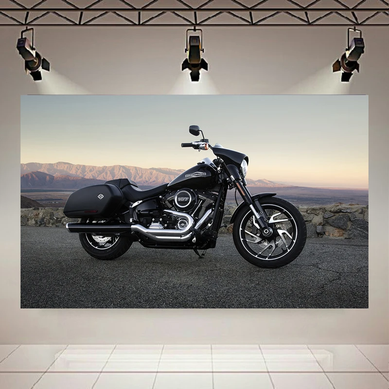 پوستر طرح موتور سنگین هارلی دیویدسون مدل Sport Glide کد AR13043