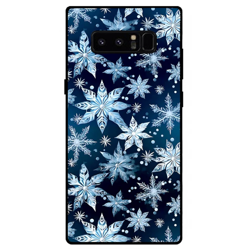 کاور مگافون طرح برف مدل 2824 مناسب برای گوشی موبایل سامسونگ Galaxy Note 8   