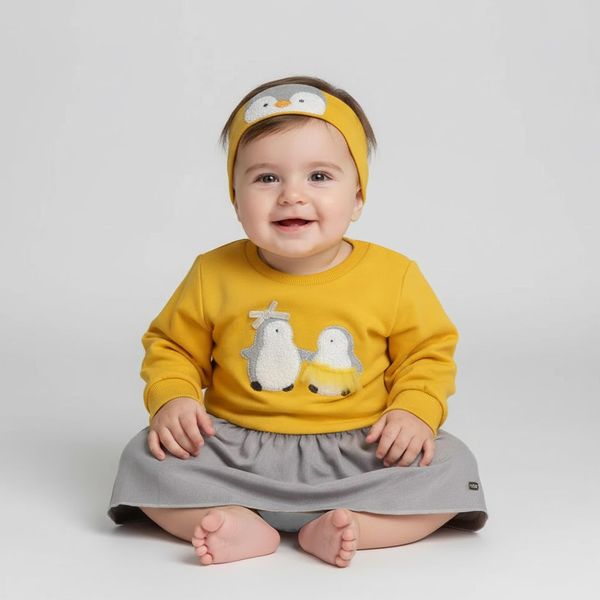 ست 3 تکه لباس نوزادی ایندیگو مدل 23162