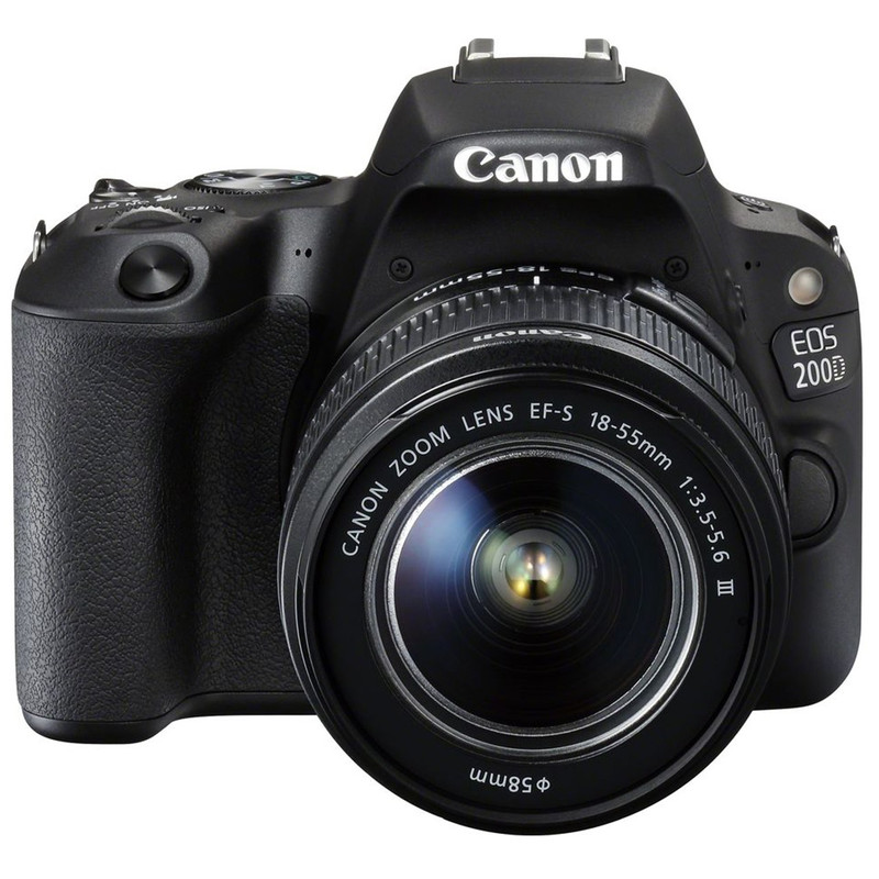 تصویر دوربین دیجیتال کانن مدل EOS 200D به همراه لنز EF-S 18-55 mm f/3.5-5.6 DC
