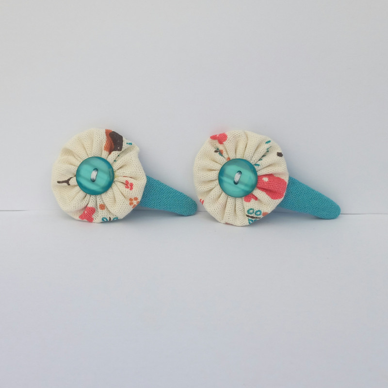 گیره مو دخترانه مدل گیره تق تقی بسته دو عددی