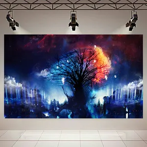 تابلو بوم طرح تک درخت مدل Where Fairies Live کد AR3240