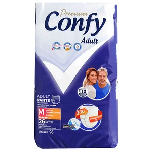 پوشک شورتی بزرگسال کانفی مدل پریمیوم سایز متوسط بسته 26 عددی