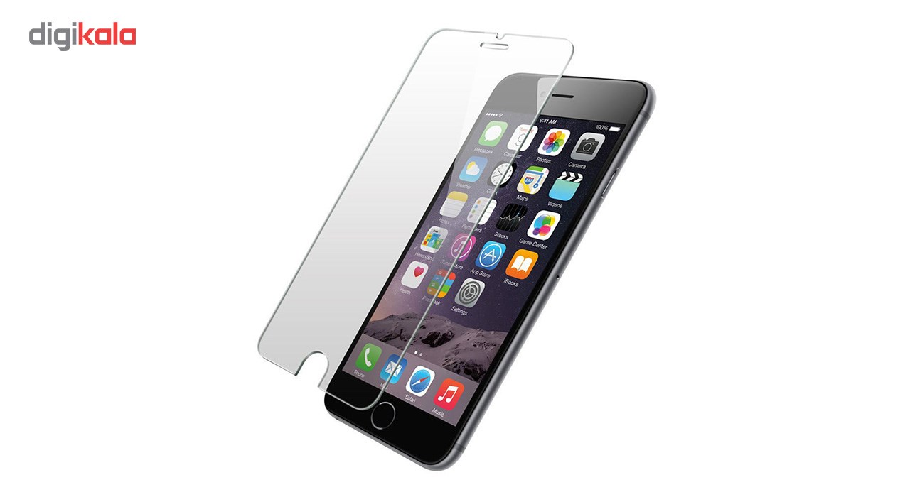 محافظ صفحه نمایش شیشه ای گلس مدل تمپرد مناسب برای گوشی موبایل اپل آیفون 6/6s plus