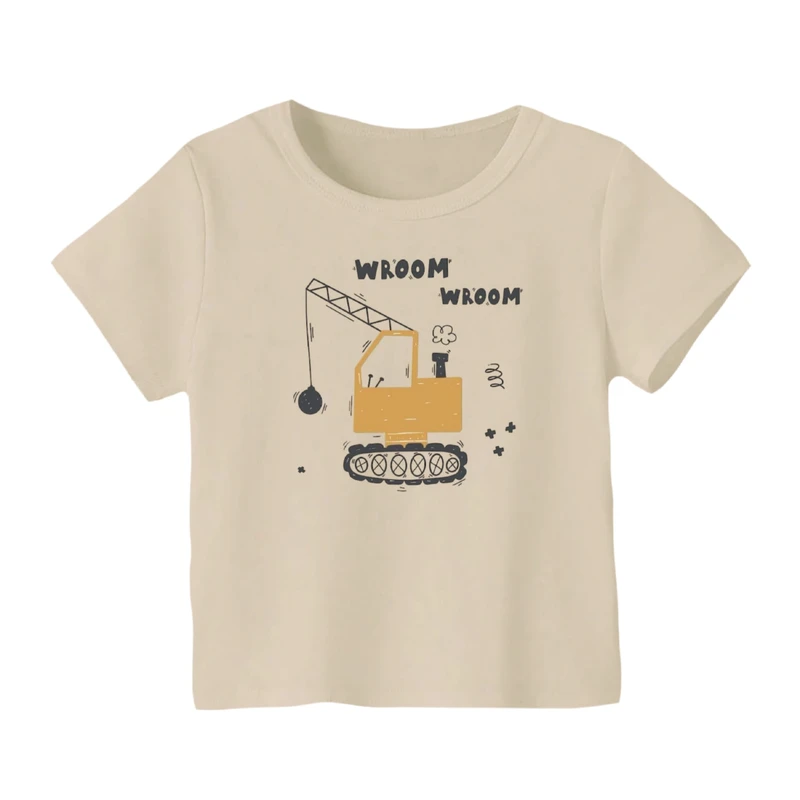 تی شرت آستین کوتاه بچگانه مدل ماشین کد ۳