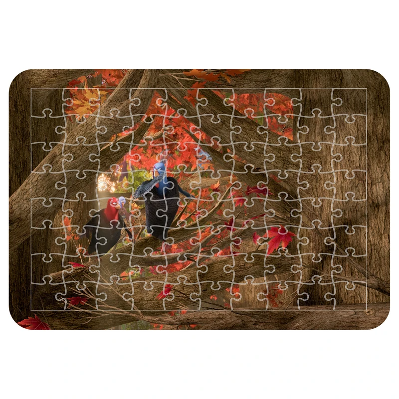 پازل 54 تکه مدل CHB1638 طرح انیمیشن بوقلمون ها