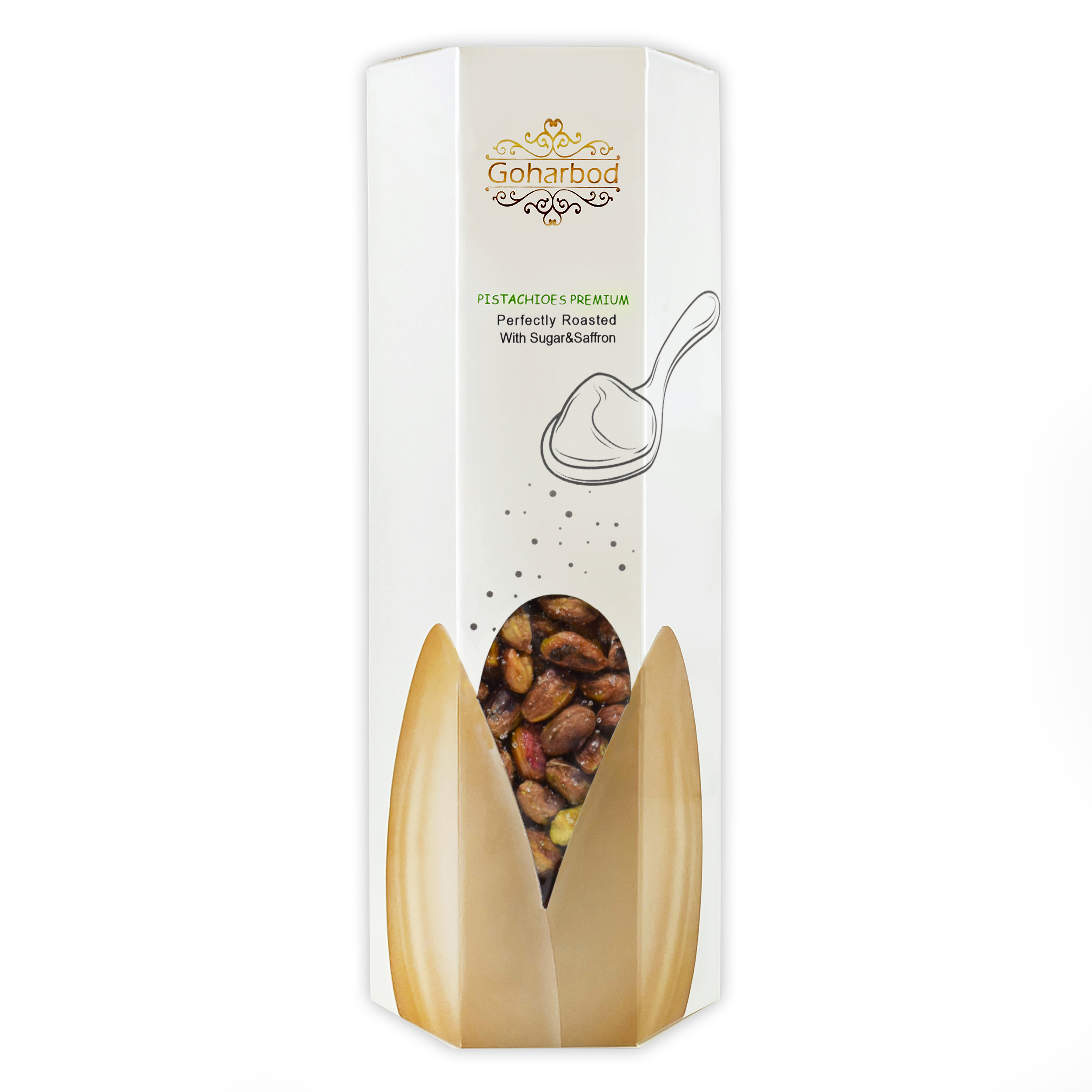مغز پسته شیرین زعفرانی گهربد - 500 گرم