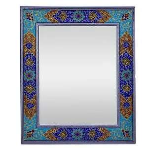 قاب آینه خاتم کاری طرح اسلیمی مدل یاس کد A-S2430