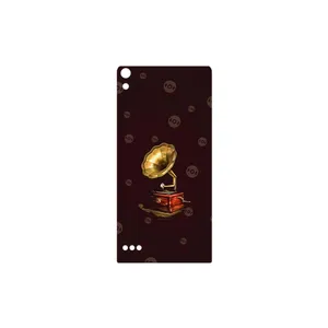 MAHOOT Gramophone Nostalgia Cover Sticker for Huawei Ascend P6