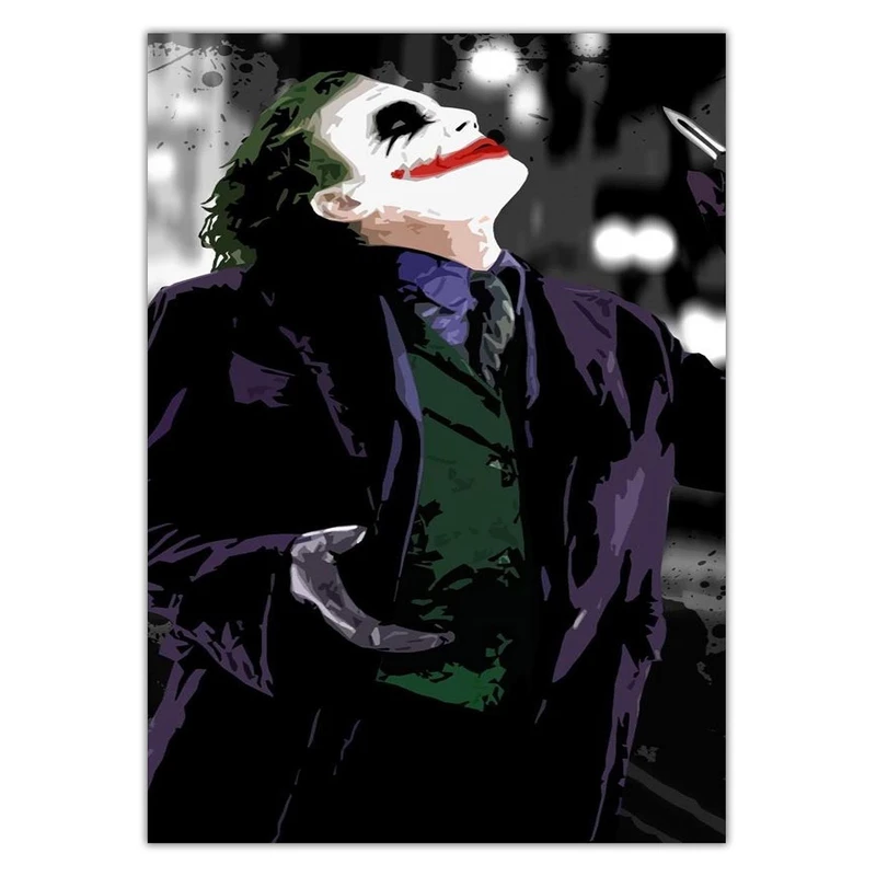 تابلو شاسی ونسونی طرح Joker Salvation سایز 30 × 40