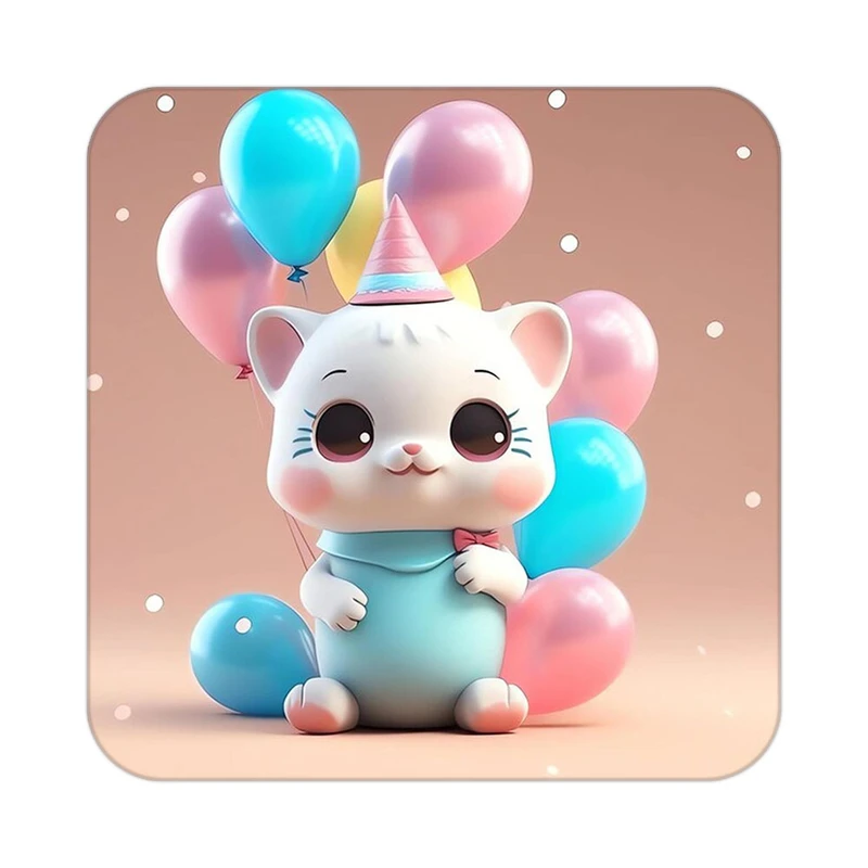 زیر لیوانی کاکتی طرح حیوانات کارتونی مدل mp27712