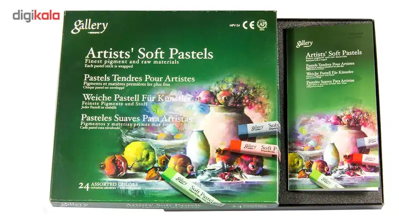پاستل گچی 24 رنگ مونگیو مدل Gallery