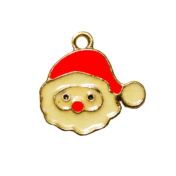 آویز گردنبند مدل سر بابانوئل کد AD 555