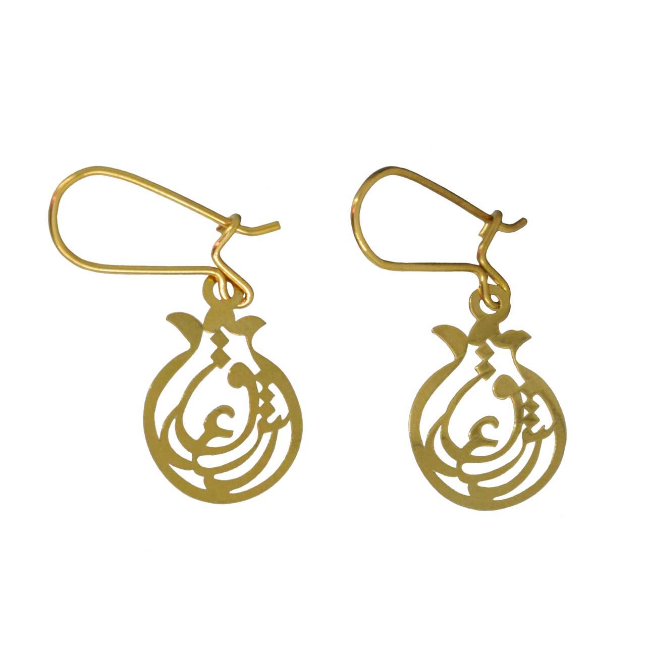 گوشواره طلا 18 عیار زنانه کانیار گالری مدل GH24 -  - 1