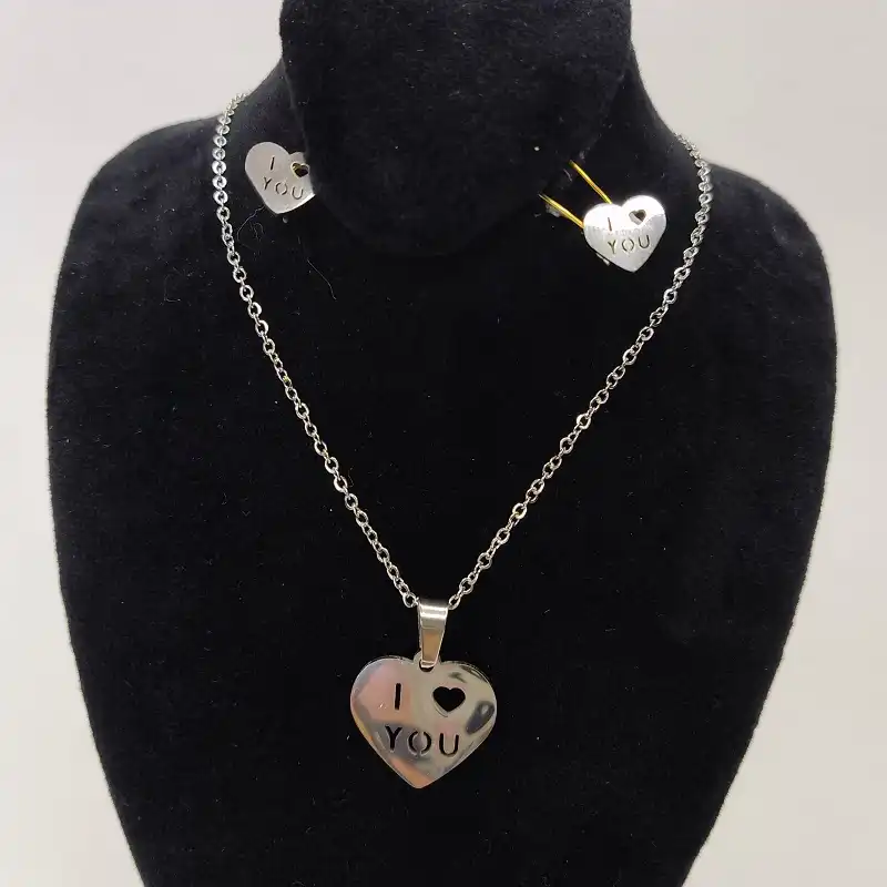 نیم ست زنانه مدل i love you