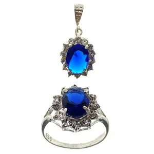 نیم ست نقره زنانه سلین کالا مدل ce-yagh-ab4