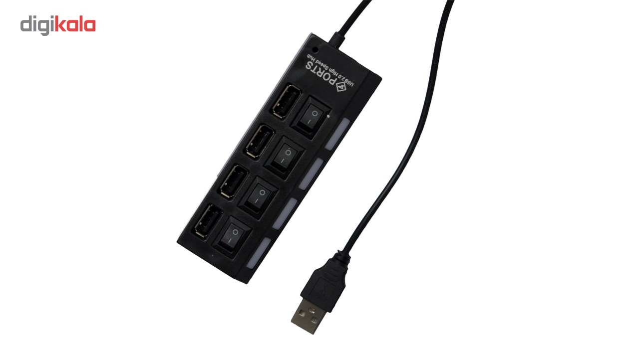 هاب USB 2.0 چهار پورت مکس تاچ مدل 02