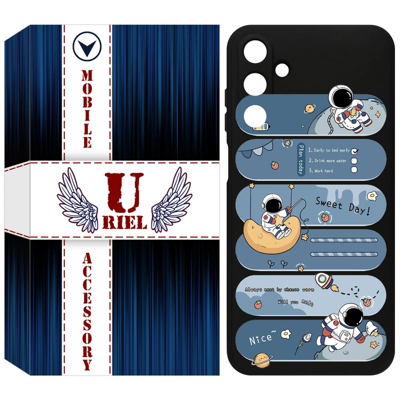 کاور یوریل مدل KSH کد 18 طرح فضانورد مناسب برای گوشی موبایل سامسونگ Galaxy A25