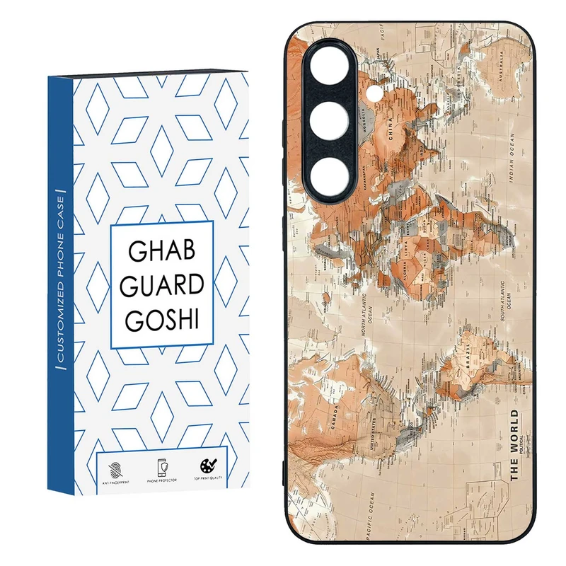 کاور قاب گارد گوشی طرح نقشه کد TPU-081 مناسب برای گوشی موبایل سامسونگ  GALAXY S24 FE  