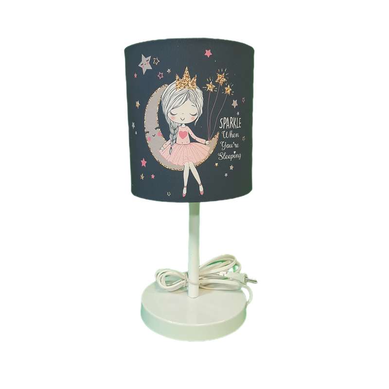 آباژور رومیزی کودک مدل دختر روی ماه کد A-126