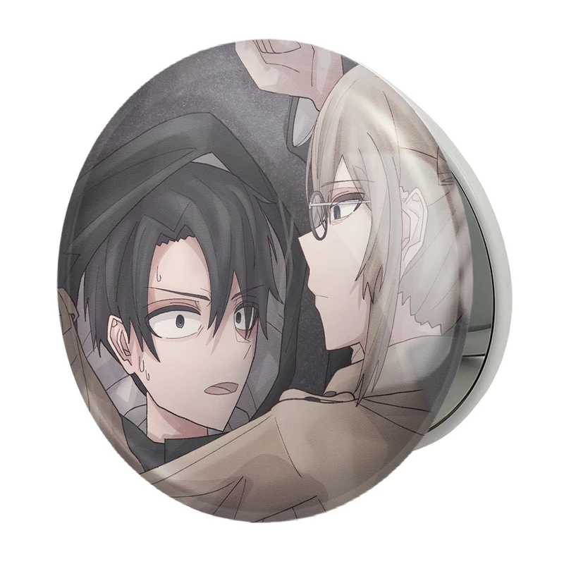 آینه جیبی خندالو طرح انکو و کو انیمه کال آف نایت Call of the Night مدل تاشو کد 17803 