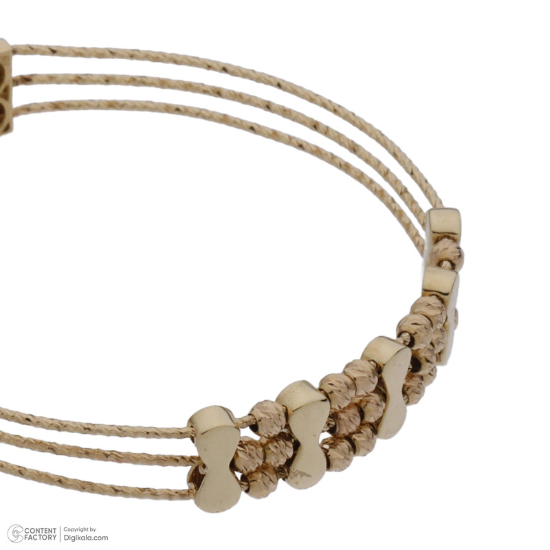 دستبند النگویی طلا 18 عیار دخترانه مایا ماهک مدل MB1640