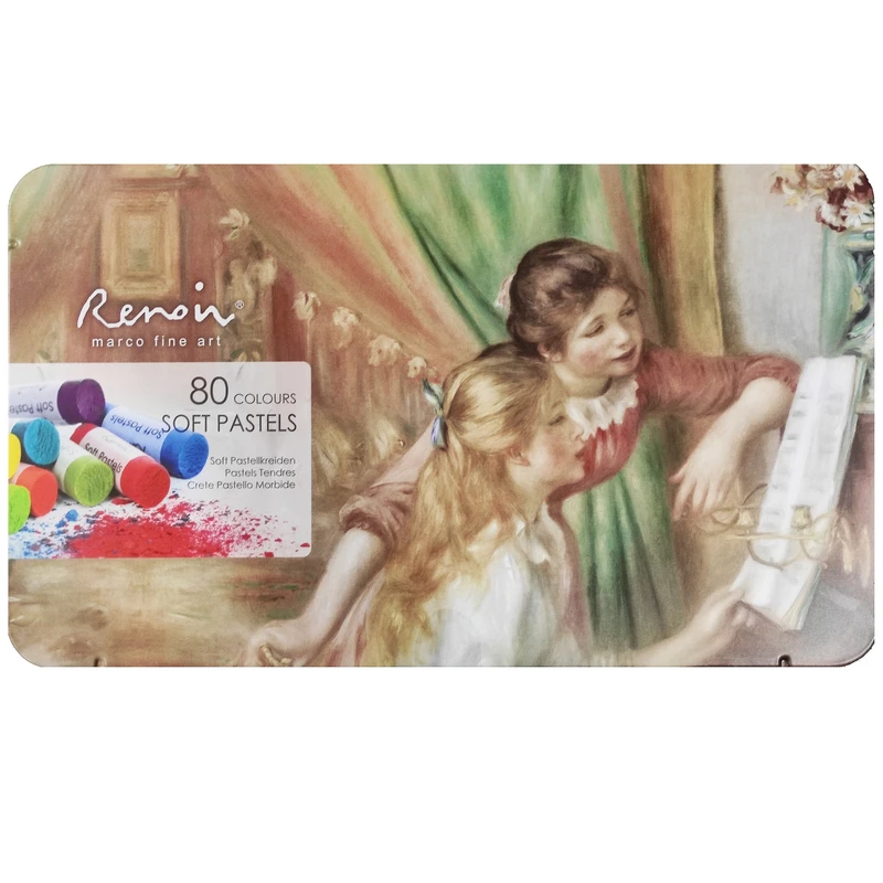 پاستل گچی 80 رنگ رنویر کد 26