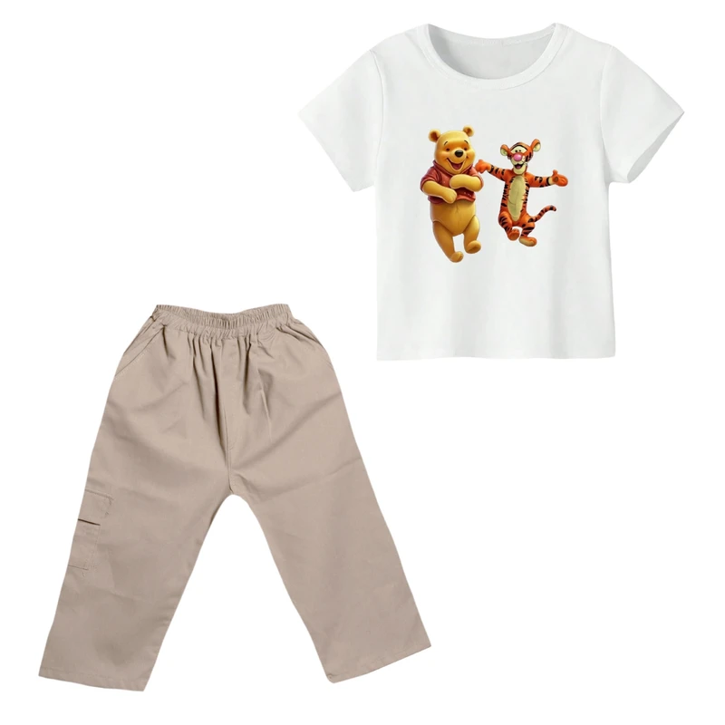 ست تی شرت و شلوارک پسرانه مدل پو کد ۶۴