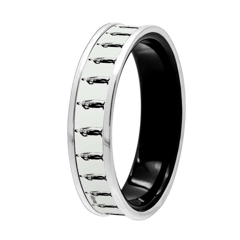 انگشتر ناکسیگو مدل شب تاب طرح چارلی چاپلین کد RB15527 انگشتر ناکسیگو مدل شب تاب طرح چارلی چاپلین کد RB15527
