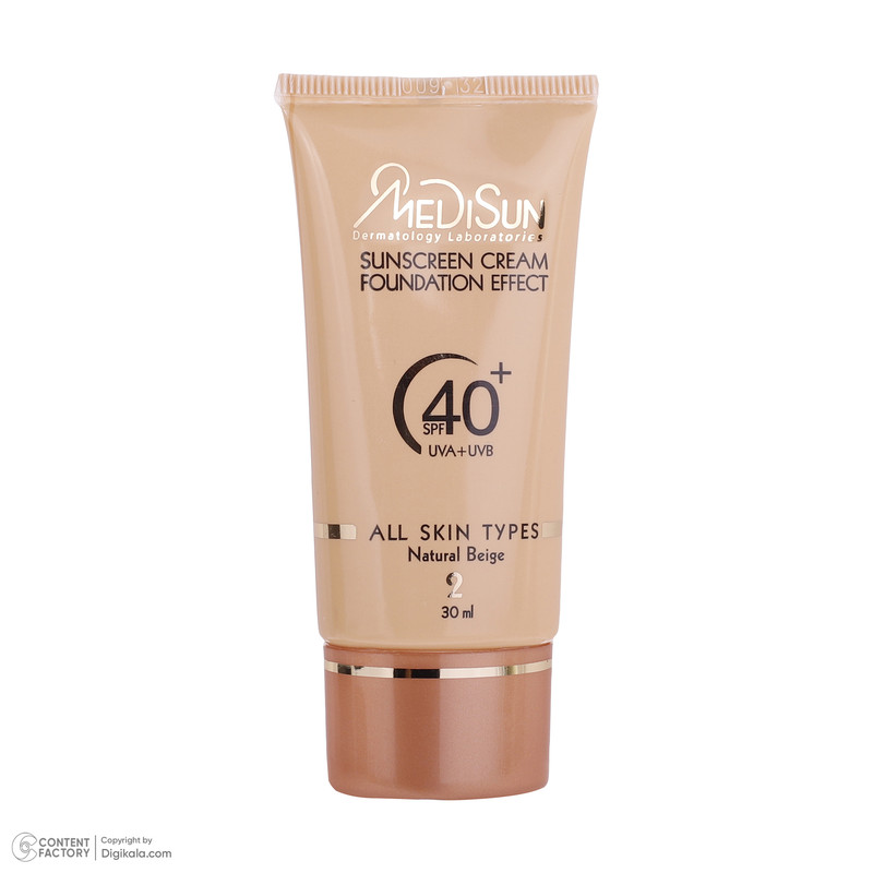 کرم ضد آفتاب رنگی مدیسان SPF 40 مدل 05 ‌مناسب انواع پوست‌ حجم 30 میلی‌لیتر