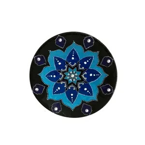 بشقاب دیوارکوب سفالی طرح سنتی 